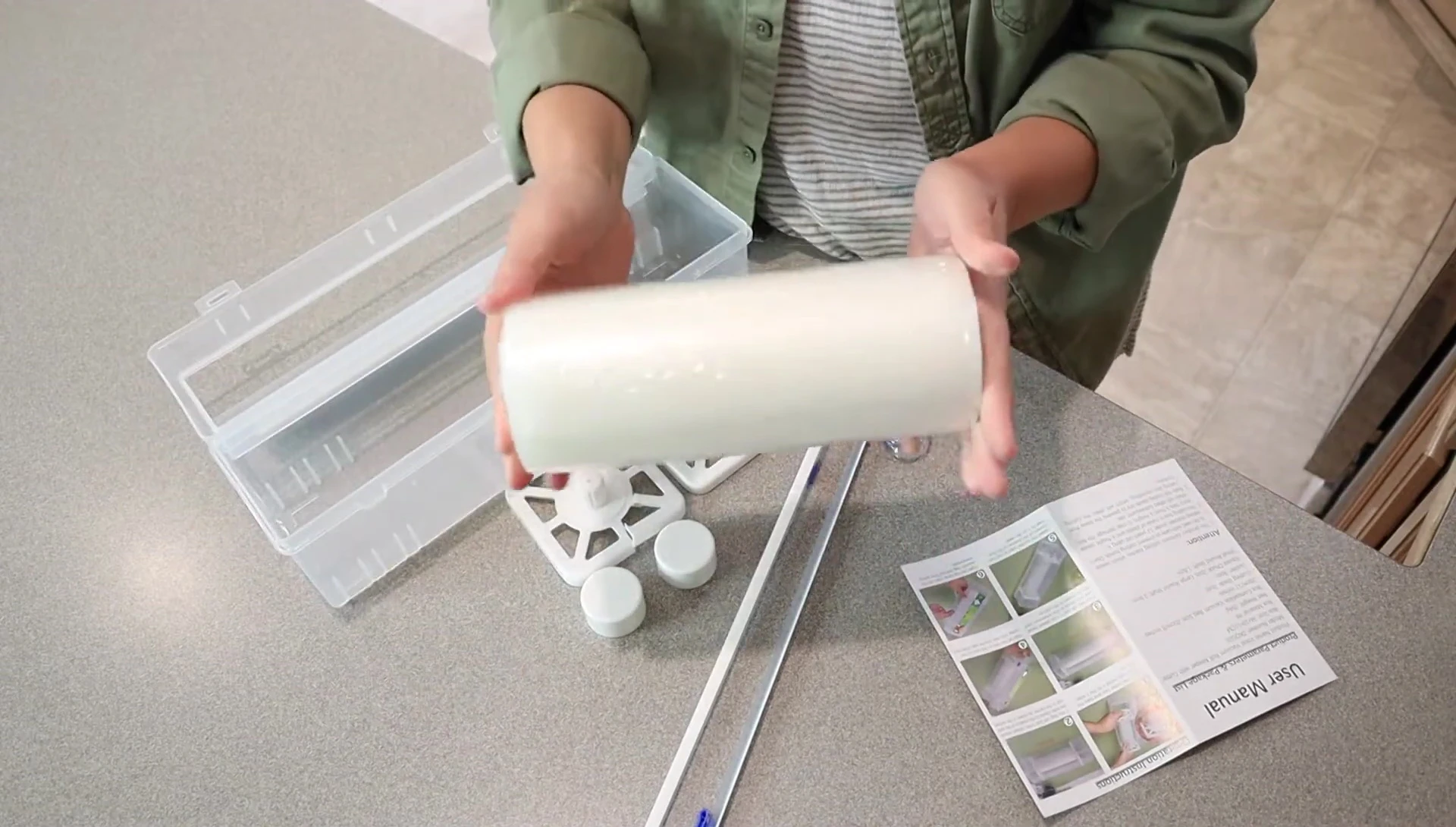 The 8-inch vacuum seal bag roll provided with the product.