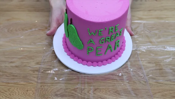 For freezing fully frosted and decorated cakes: Chill for one hour after decorating. Wrap tightly in multiple layers of plastic wrap to seal completely. Freeze for up to two months. Thaw overnight in the refrigerator before serving.