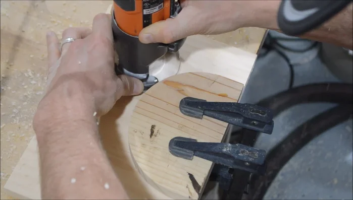 Cut the grooves for the tambour on both sides of the breadbox.