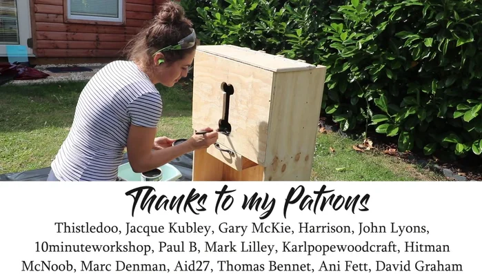 Paint using a toy-safe, blackboard paint.