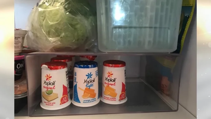 Use an over-the-door organizer on cabinets for storing flat items.