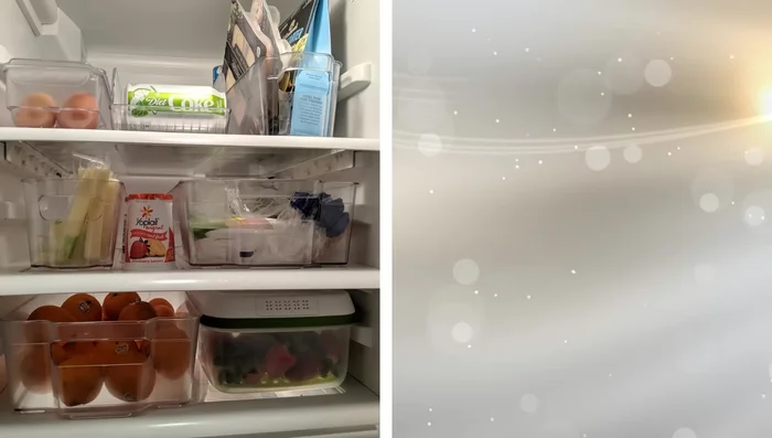 Use specialty refrigerator bins for better organization.