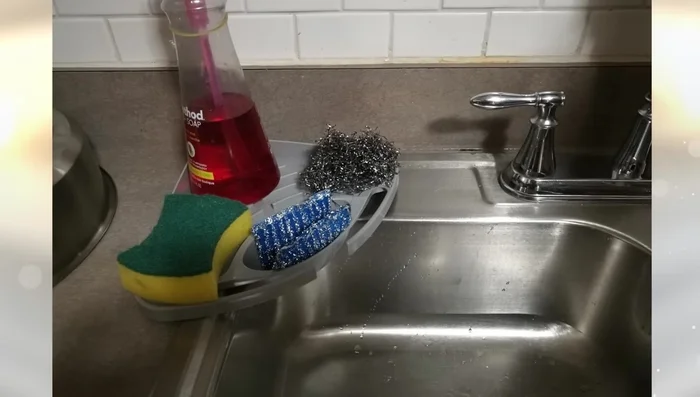 Use a roll-up drying rack to save counter space.