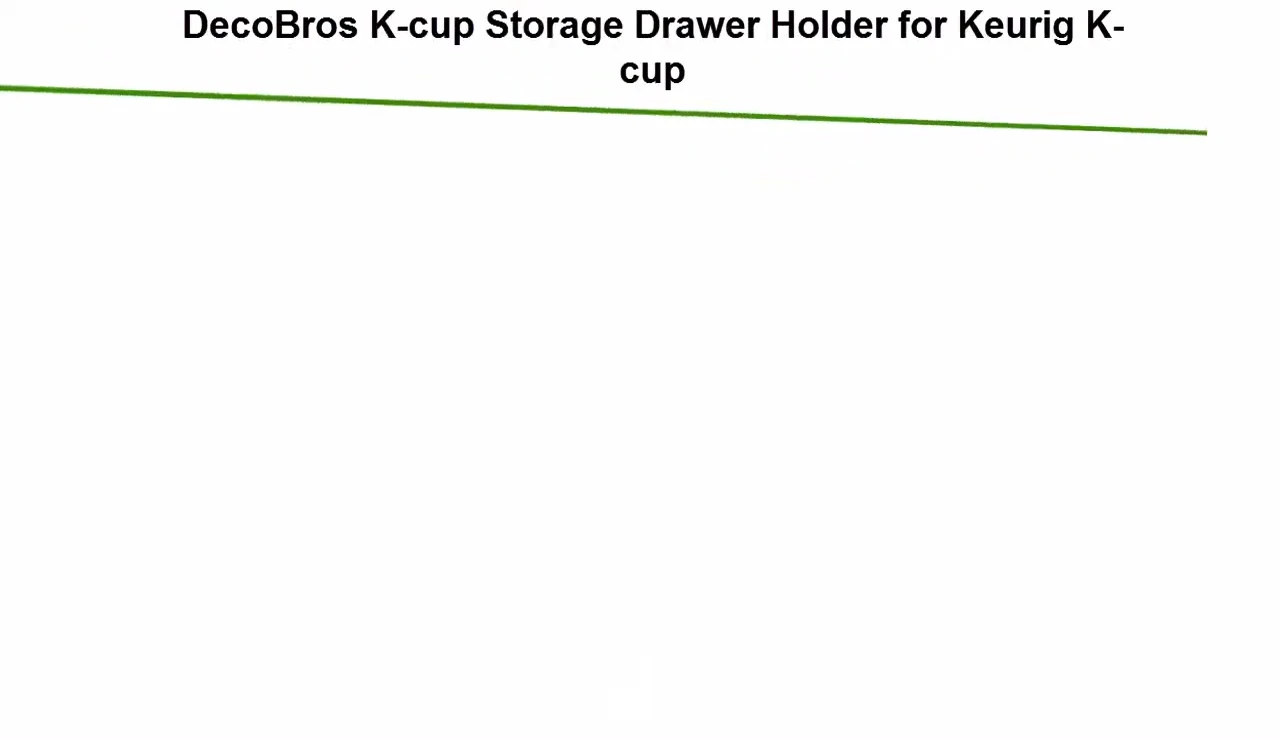 Daco Bras K-Cup Storage Drawer showcasing its design and capacity.