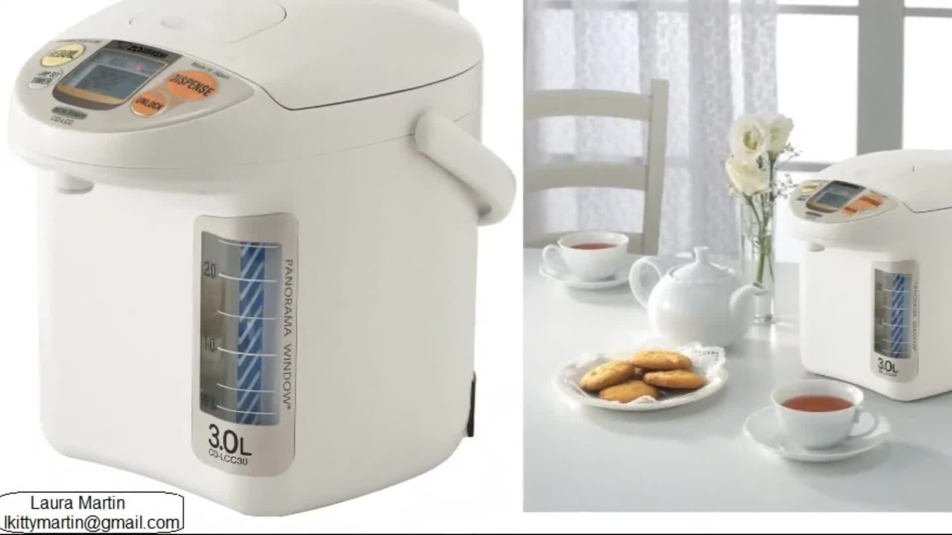Close-up of the Zojirushi CD-LCC30 electric dispensing pot.