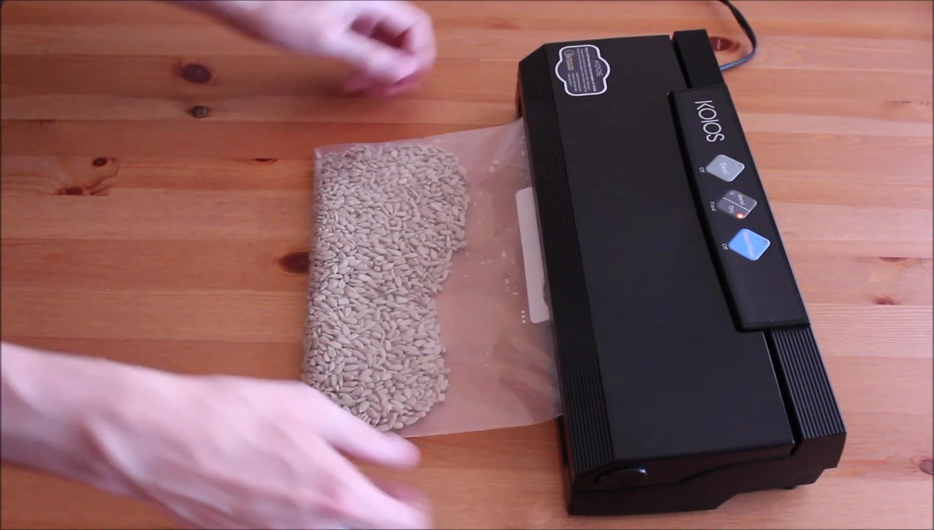 Sealing a regular freezer bag using only the sealing function