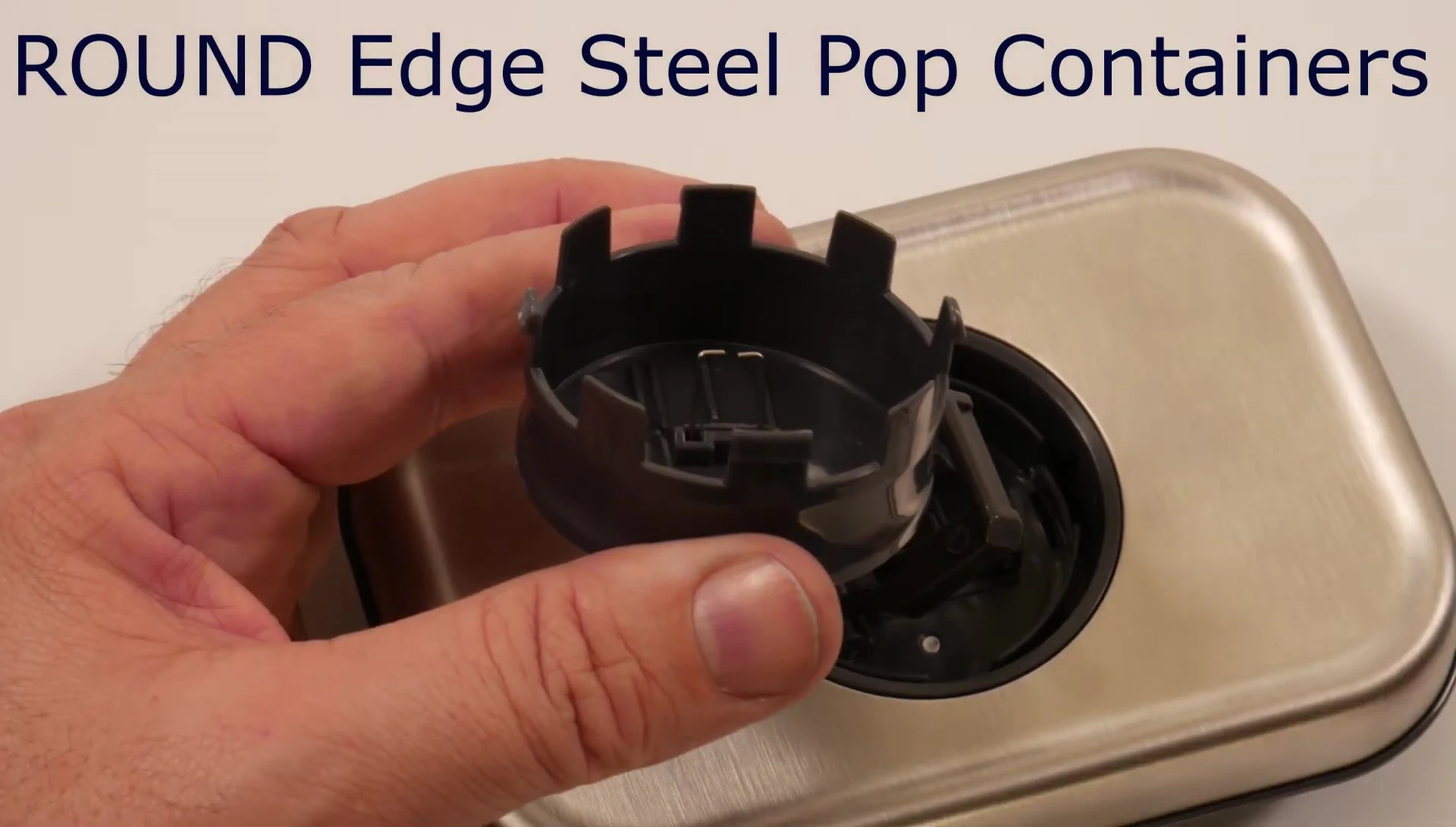 Showing a bent metal clip.