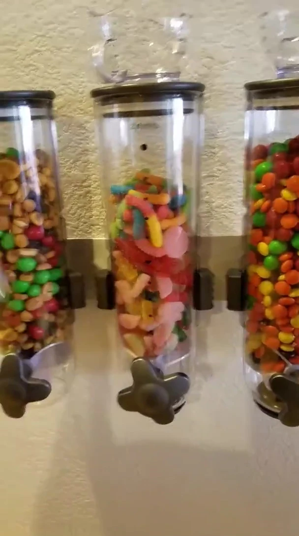 Image of rice being added into the dispenser