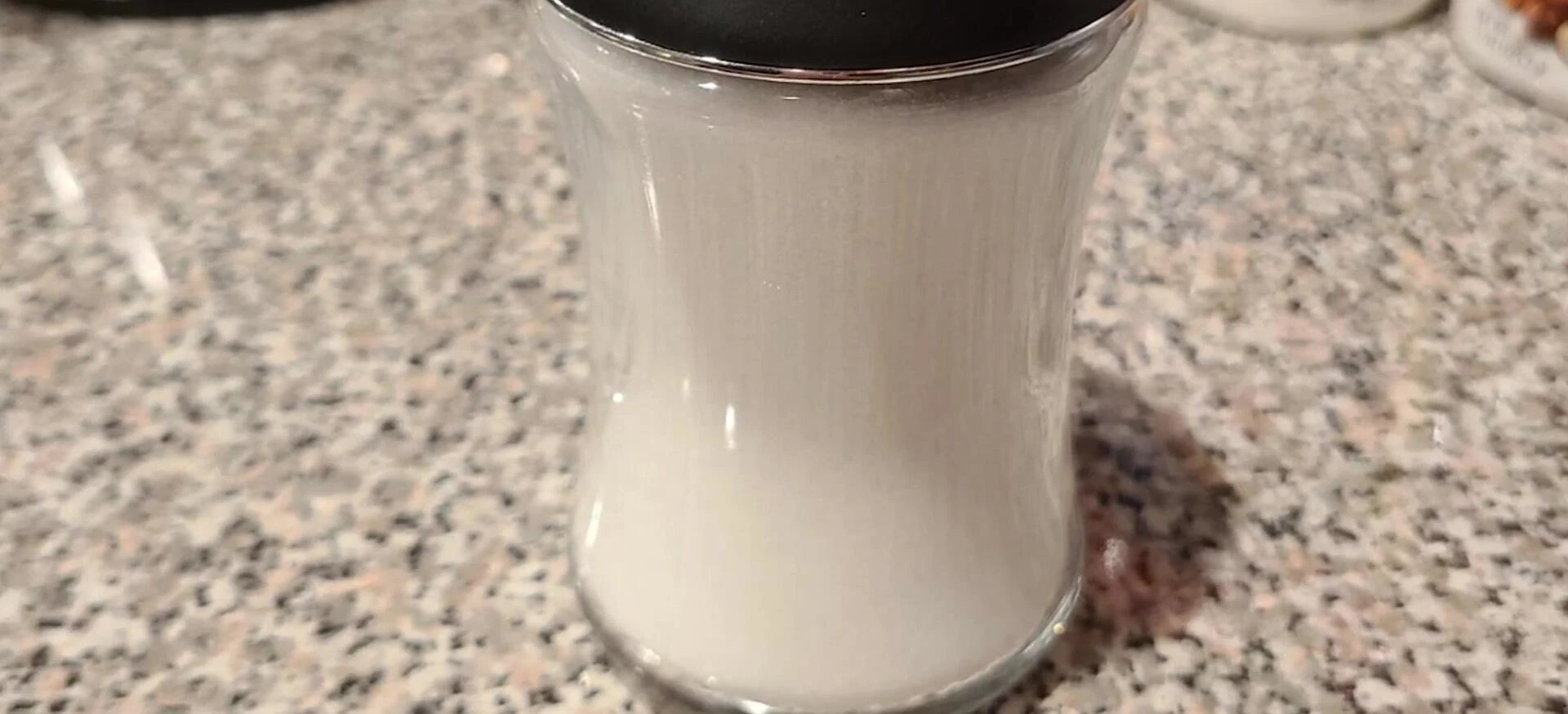 Final shot of the sugar dispenser.