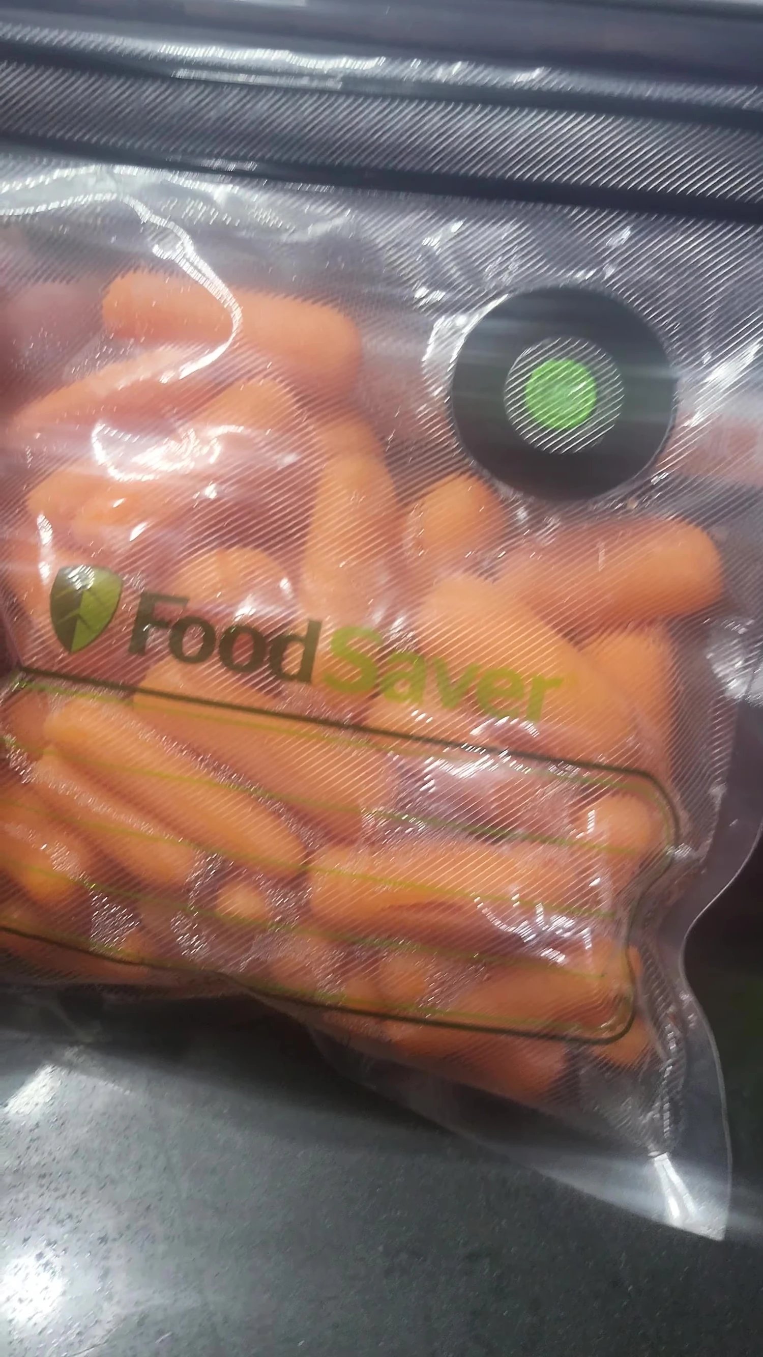 Shot showing a bag of food from the supermarket.