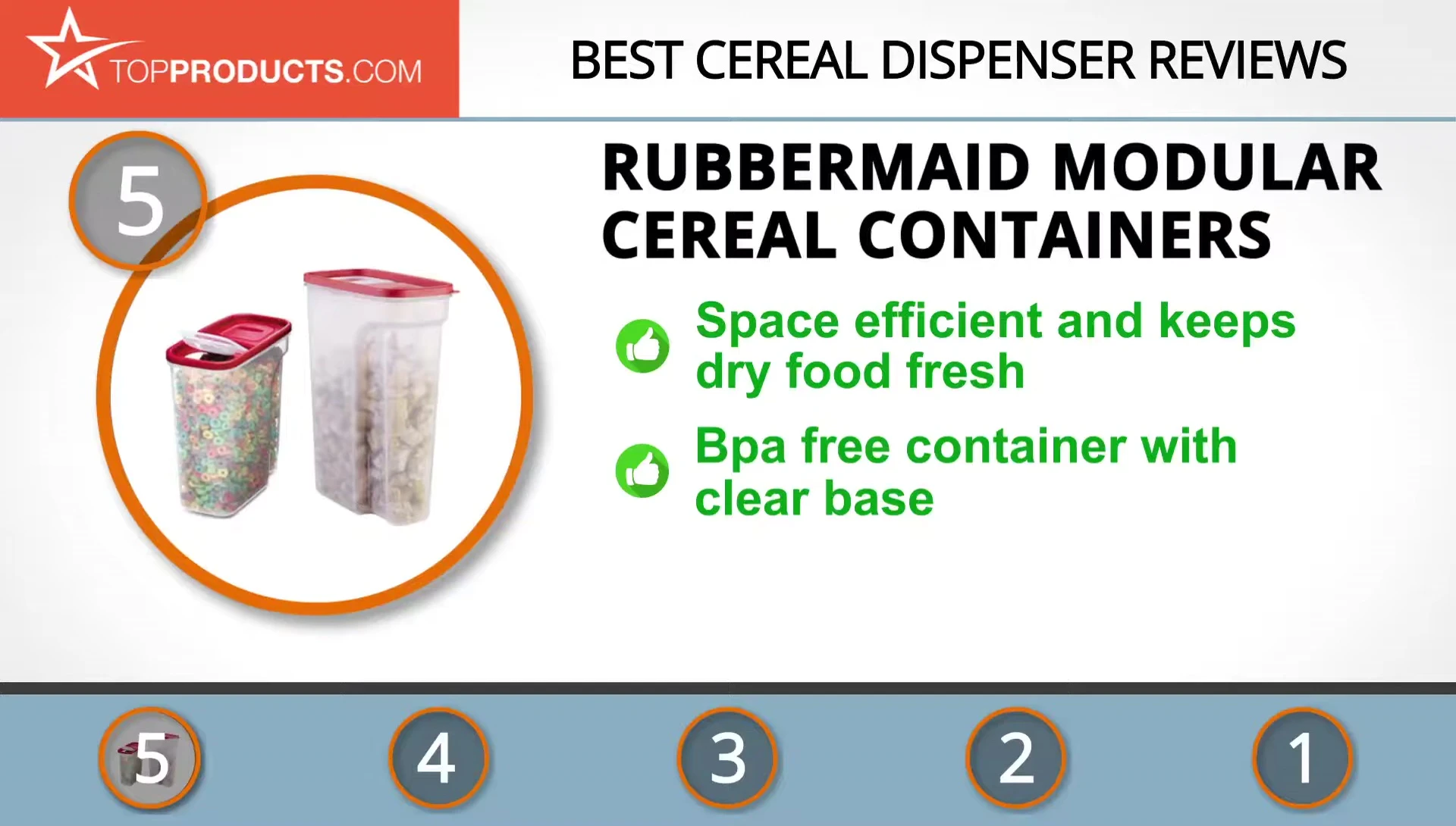 Showing the clear base and flip-top lid of the Rubbermaid container