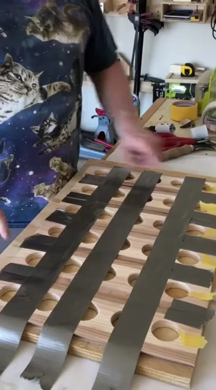 Glue the hexagon sides together, using tape to secure the seams.