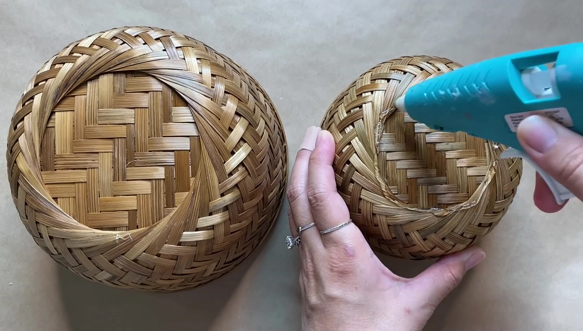 Gluing the baskets together
