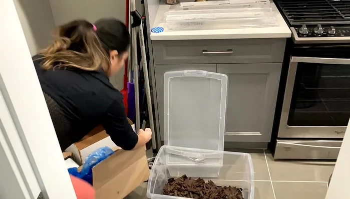 Store less frequently used items higher up. Prioritize easy access to items used often.