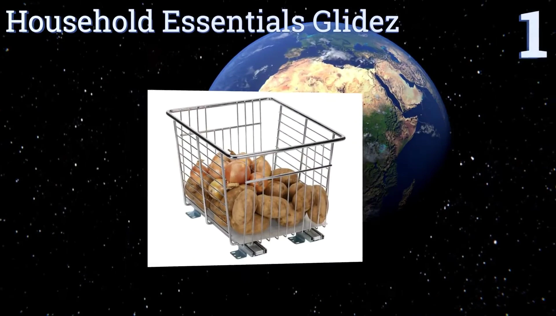 Household Essentials Glides full-extension sliding basket organizer